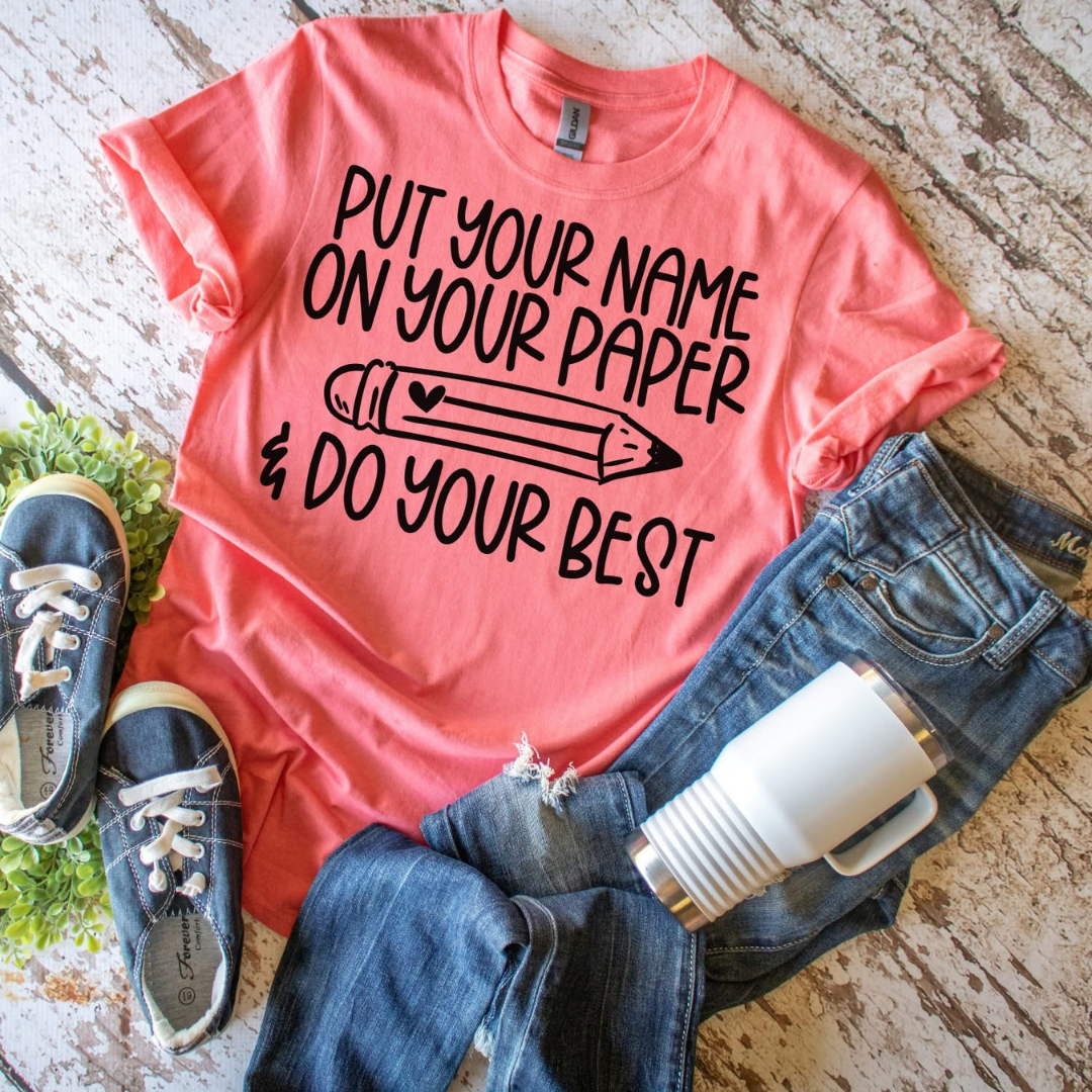 Name on Your Paper
