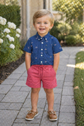 The Island Explorer Button-Down & Shorts Set - Size 2T