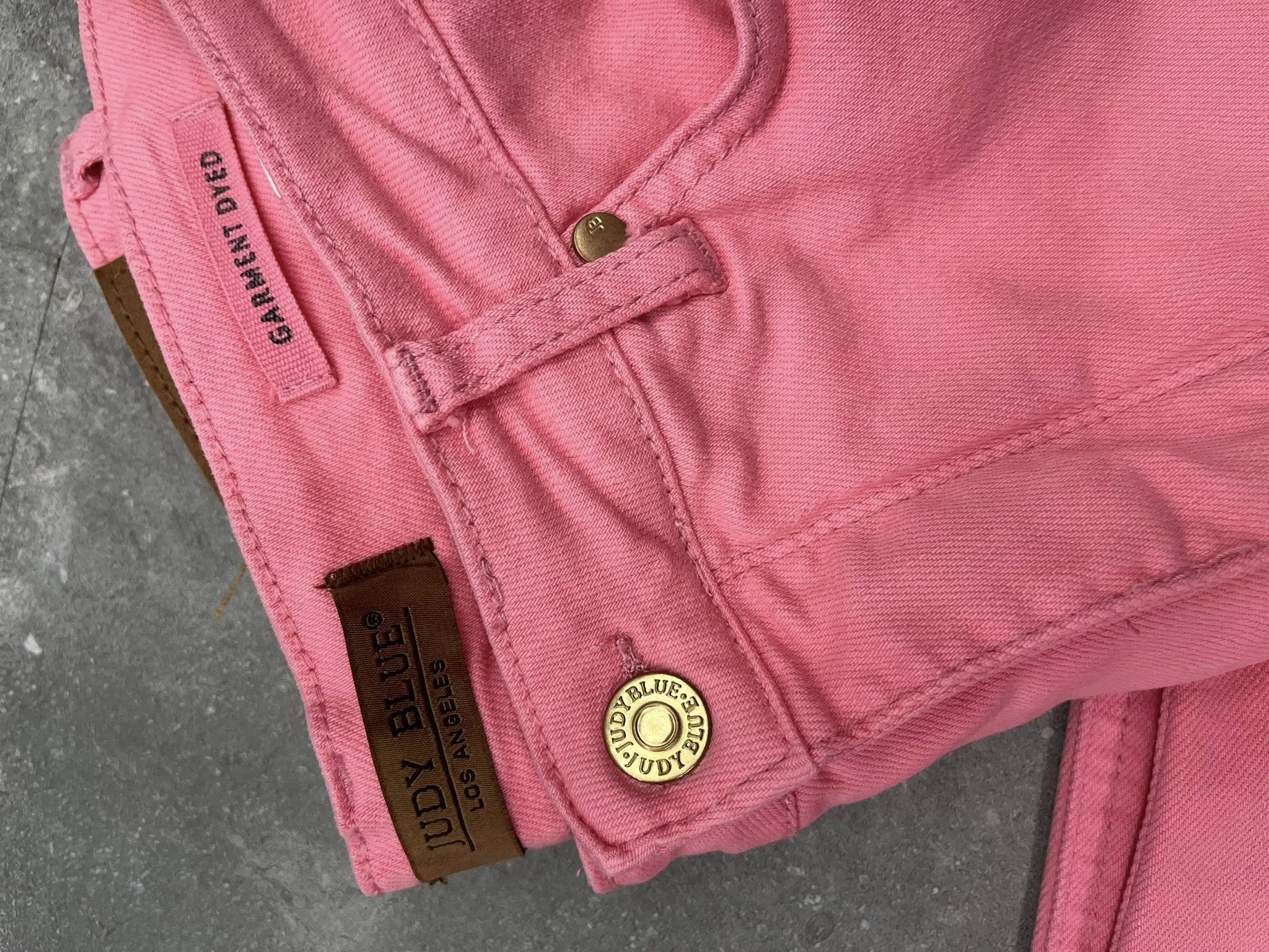 Judy Blue High-Rise Garment Dyed Wide-Leg – Bubblegum Pink - Womens size 13