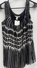 Kenneth Cole Sleeveless White/Blk Top