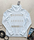 Under Armour Light Blue Funnel Neck Hoodie - Size Large