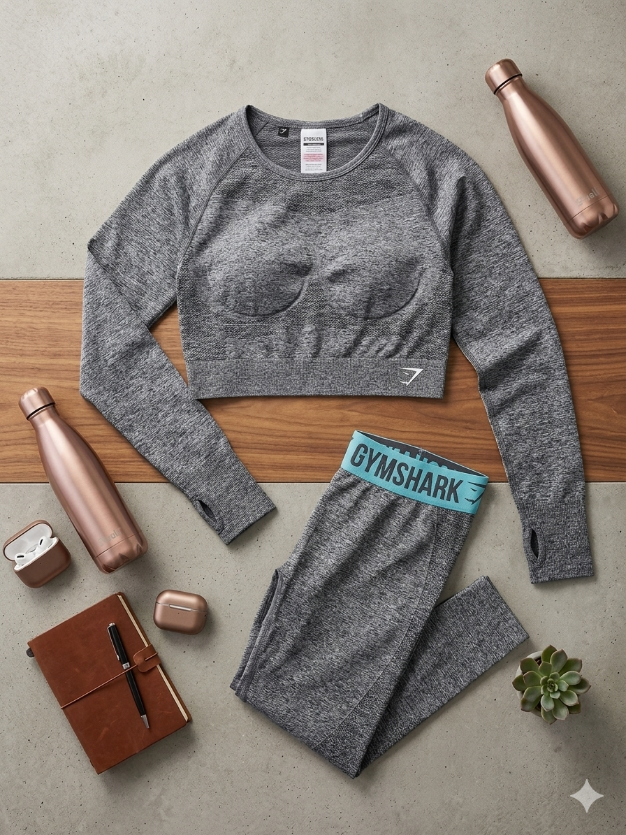 Gymshark Ombre Seamless Long Sleeve & Legging Set
