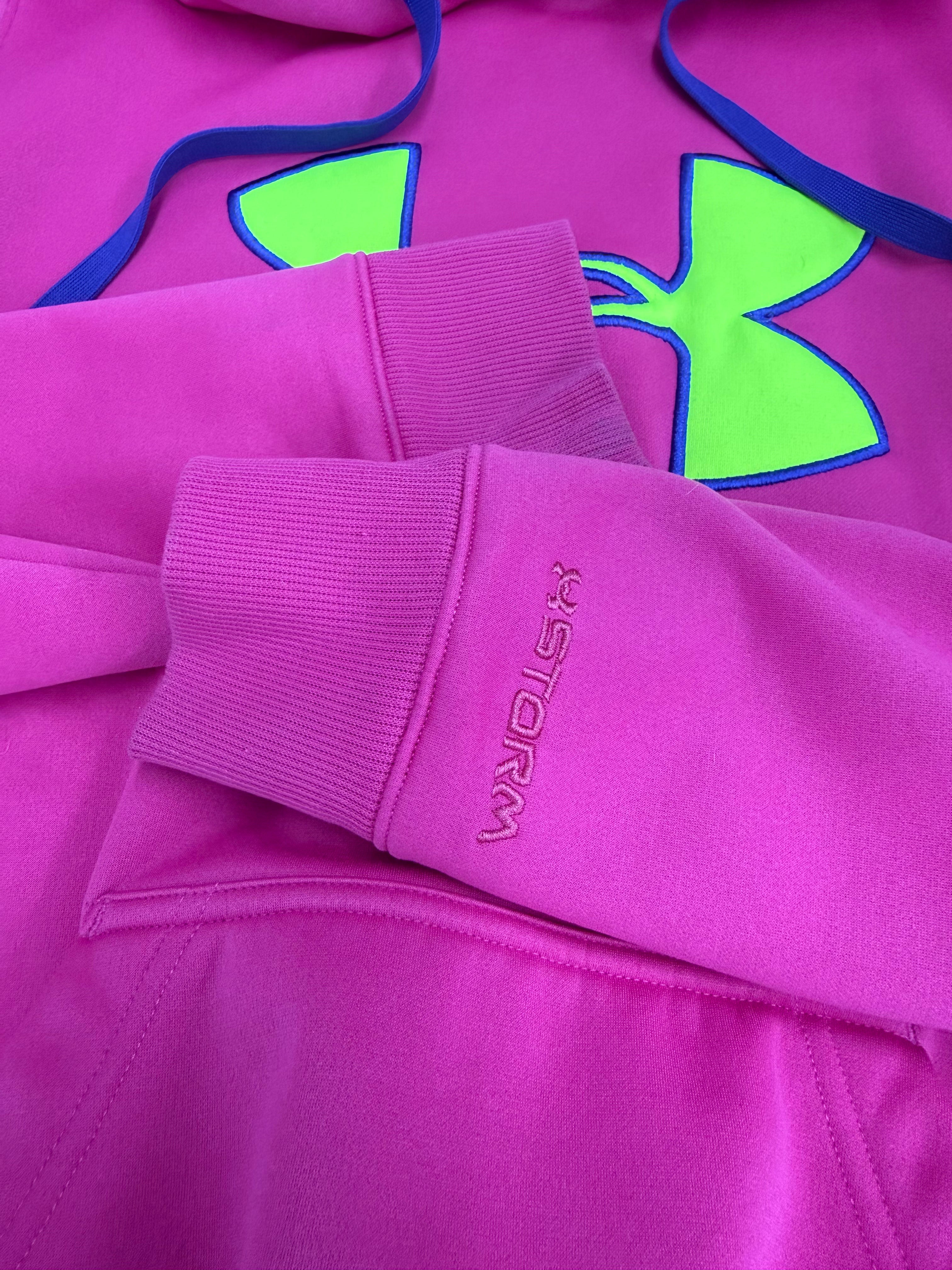 Under Armour Neon Logo Hoodie – Size Small/Medium