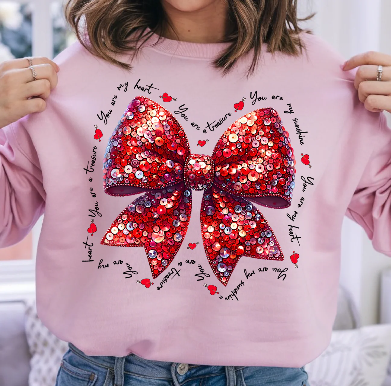Red Glitter Bow